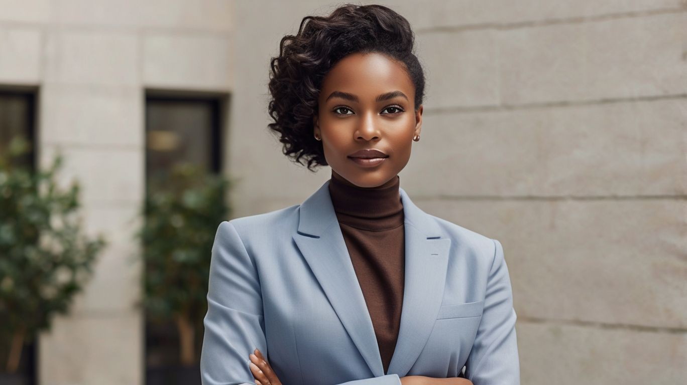 AI Virtual black business woman